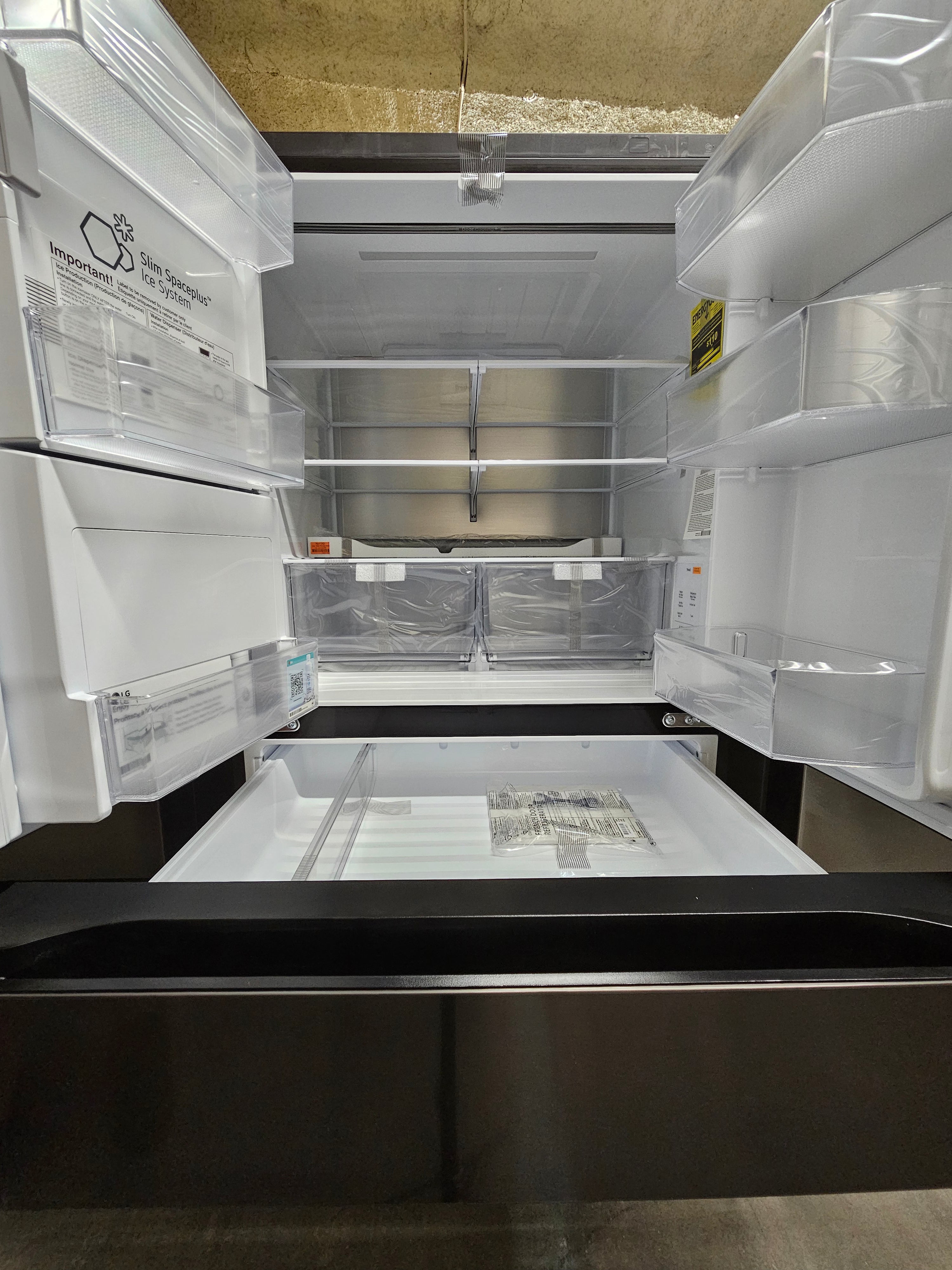 LG 29 cu. ft. SMART Standard Depth MAX French Door Refrigerator Black Stainless Steel